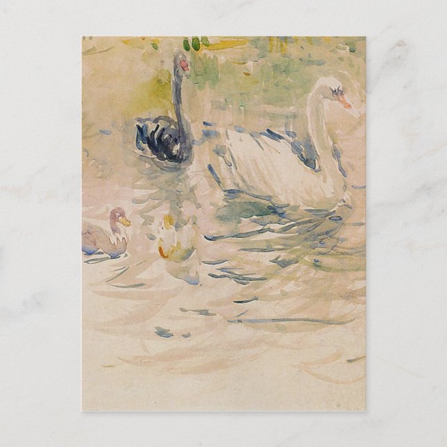 Swans by Berthe Morisot Postcard (Front)