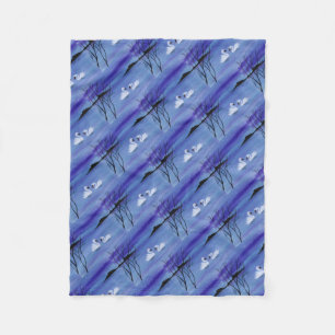 Swans Fleece Blanket