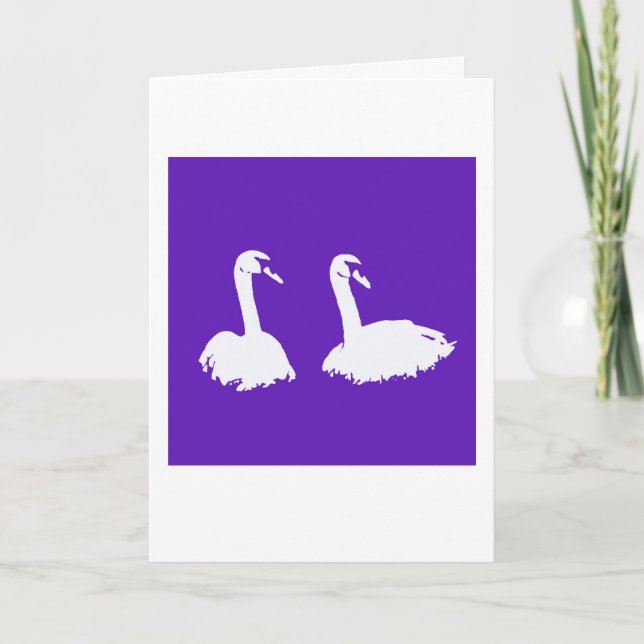 Swans graphic art card (Front)