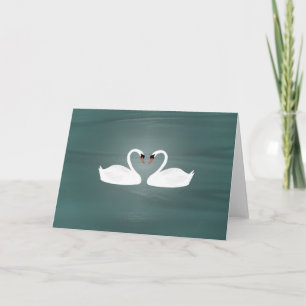 Swans Greeting Card