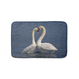 Swans in Love Bath Mat