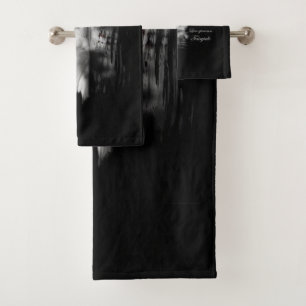 Swans in love bath towel set