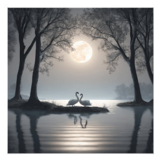 Swans in Love Poster