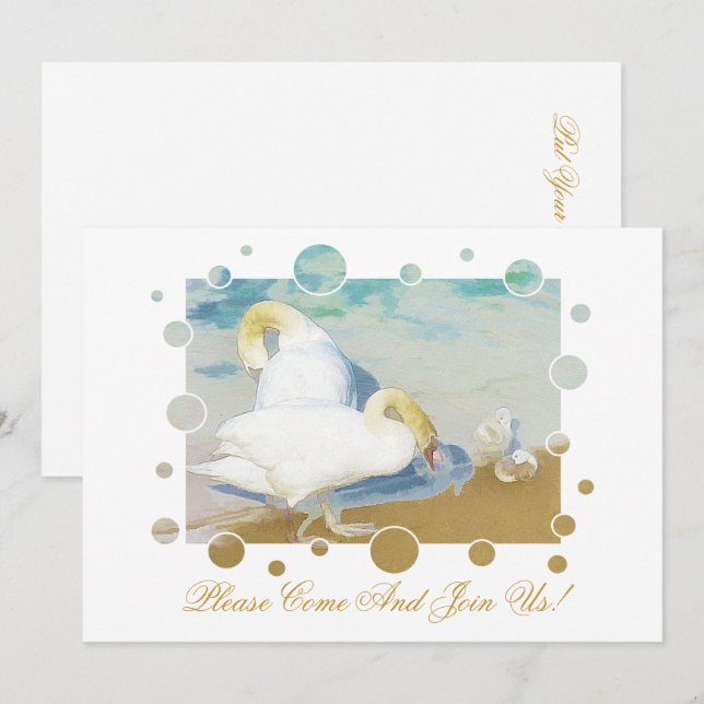 SWANS INVITATION (Front/Back)