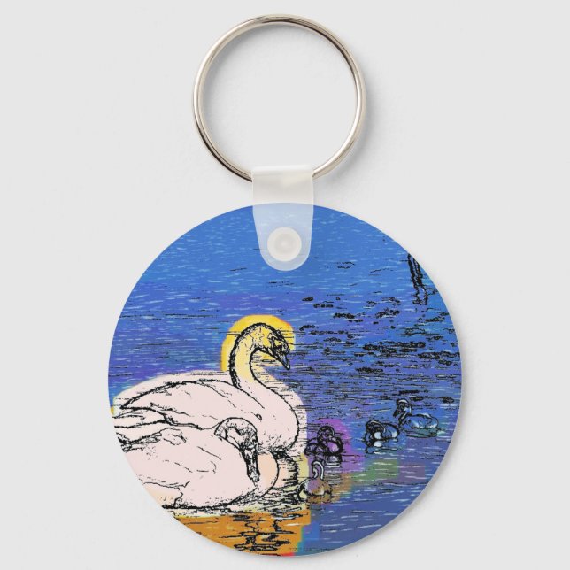SWANS KEYCHAIN (Front)