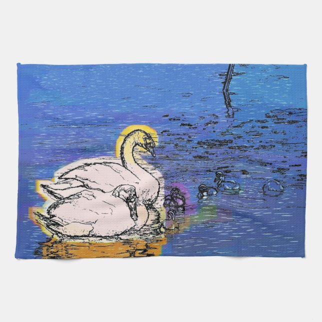 SWANS KITCHEN TOWEL (Horizontal)