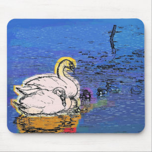 SWANS MOUSE PAD