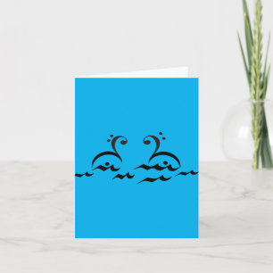 Swans, Music Swans Note Card
