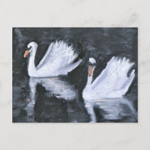 SWANS OF VERSAILLES POSTCARD