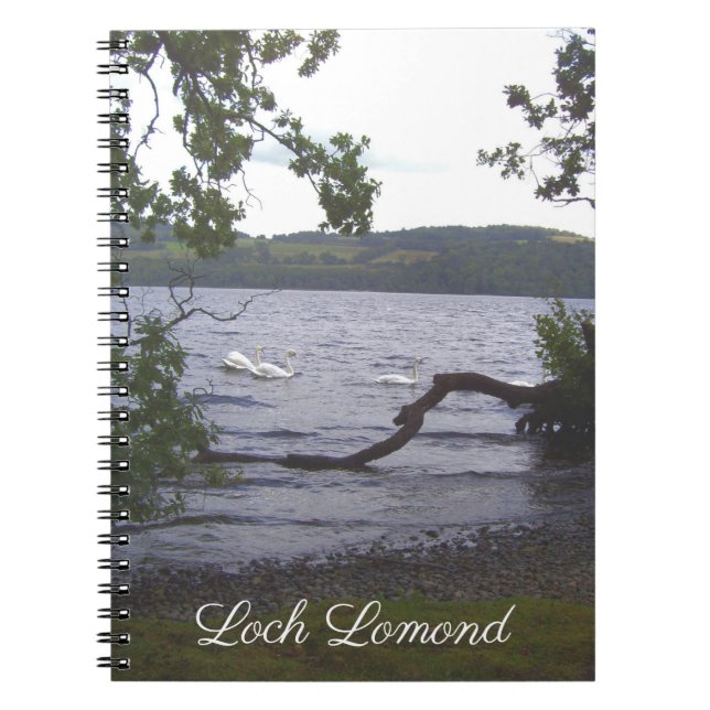 Swans on Loch Lomond Notebook (Front)