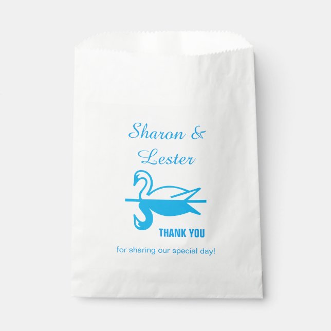 Swans Thank You Favour Bag (Front)