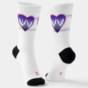 Swan's Wedding Socks