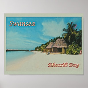 Swansea - Rhossili Bay - Wales - Europe - Poster