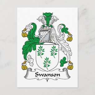 Swanson Family Crest Postcard