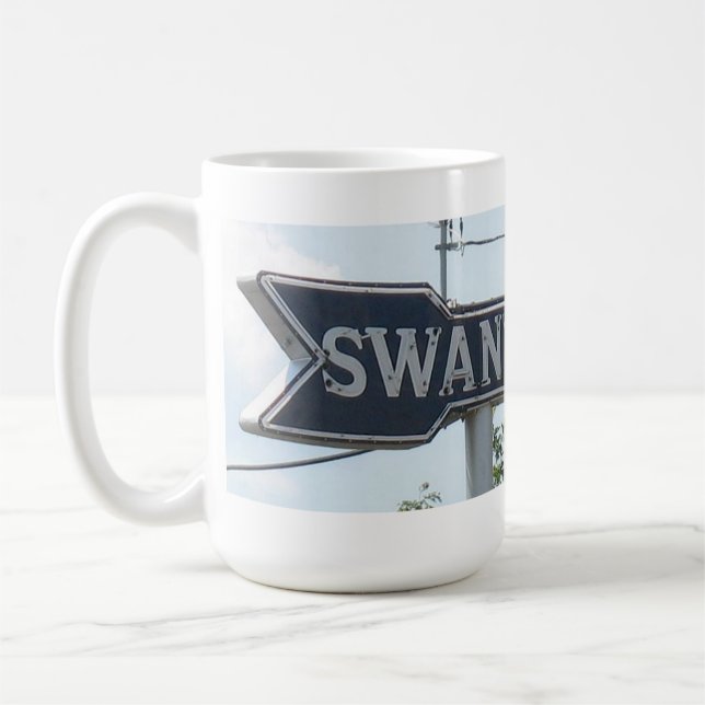 Swanton arrow and water tower coffee mug (Left)