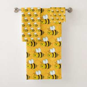 Swarm Of Bees Bath Towel Set