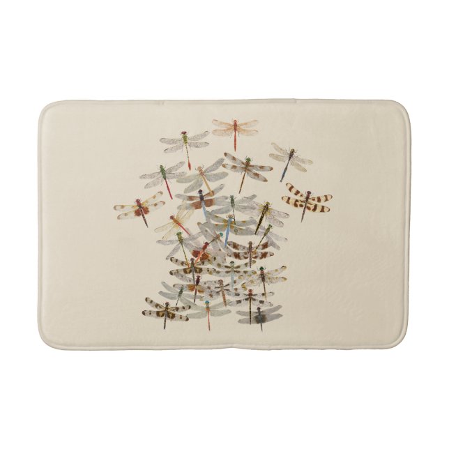 Swarming Dragonflies Bath Mat (Front)