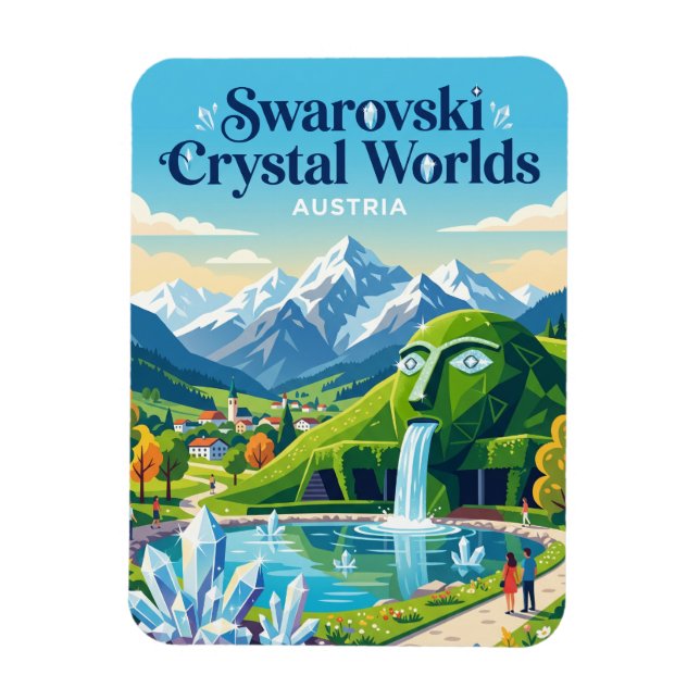 Swarovski Crystal Worlds Austria Magnet (Vertical)