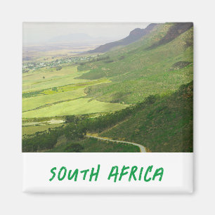 Swartland Mountains Fields View South Africa ZA Magnet