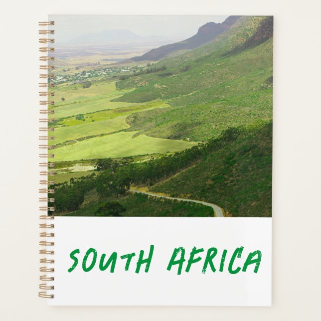Swartland Mountains Fields View South Africa ZA Planner (Front)