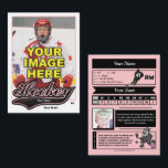 Swash Hockey Trading Card - Custom Stats<br><div class="desc">Be just like the pros by having your very own custom hockey card featuring a photo of yourself on the front and your personal hockey statistics on the back. You'll get plenty of cards in a pack because these cards are meant to trade with friends and also to give to...</div>