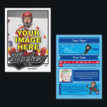 Swash Hockey Trading Card - Custom Stats<br><div class="desc">Be just like the pros by having your very own custom hockey card featuring a photo of yourself on the front and your personal hockey statistics on the back. You'll get plenty of cards in a pack because these cards are meant to trade with friends and also to give to...</div>