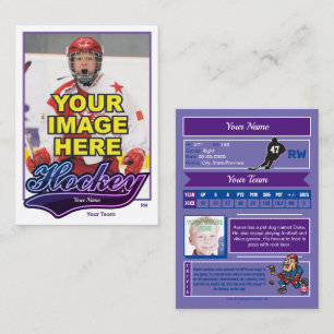 Swash Hockey Trading Card - Custom Stats