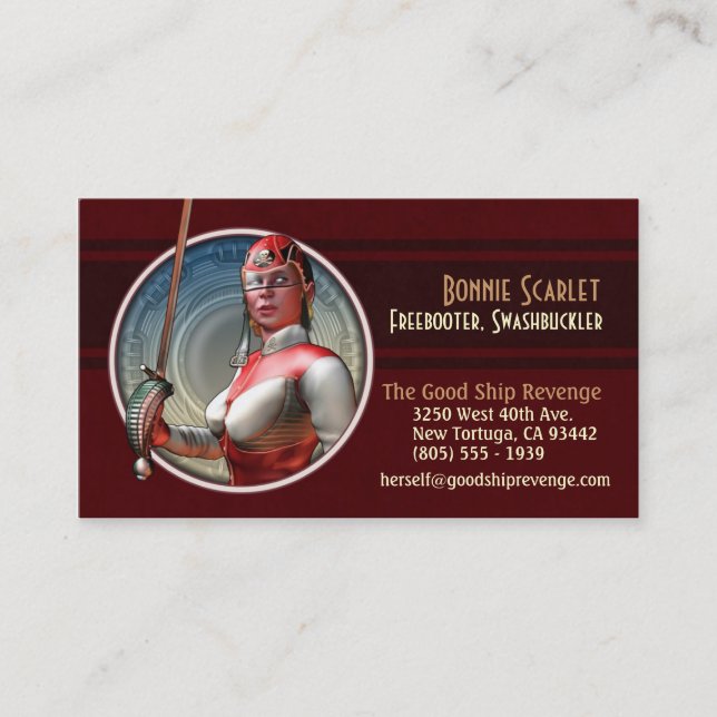 Swashbuckling in Space Business Cards (Front)