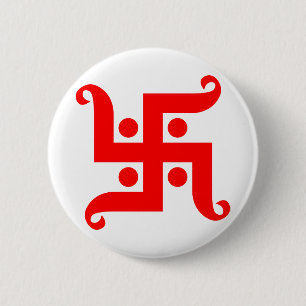 swastika 2 inch round button
