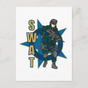SWAT Officer Postcard
