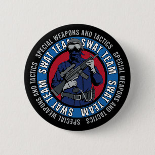 Swat Team 2 Inch Round Button