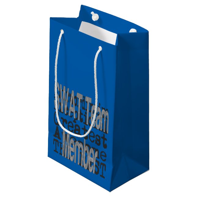 SWAT Team Member Extraordinaire Small Gift Bag (Front Angled)