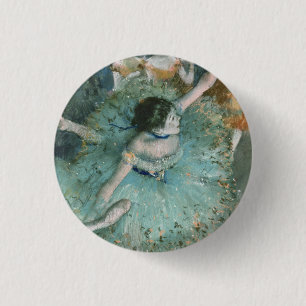 Swaying Dancer (Dancer in Green) Edgar Degas     1 Inch Round Button