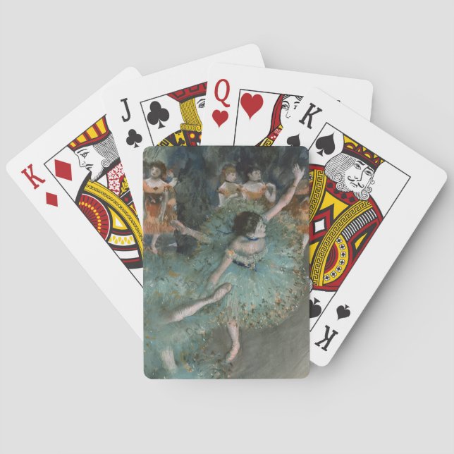 Swaying Dancer Dancer in Green Edgar Degas Playing Cards (Back)