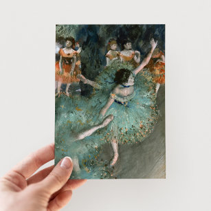 Swaying Dancer, Dancer in Green   Edgar Degas Postcard