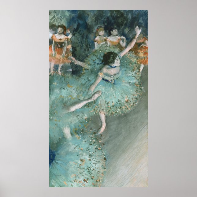 Swaying Dancer (Dancer in Green) Edgar Degas   Poster (Front)