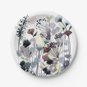 Swaying Florets II Paper Plate