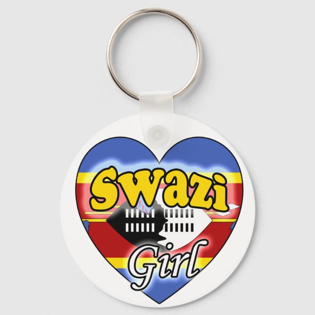 Swazi Girl Keychain (Front)