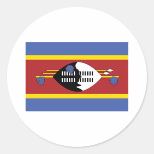Swaziland Classic Round Sticker
