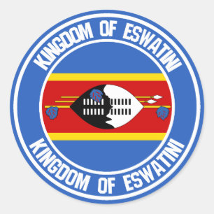 Swaziland ( Eswatini ) Round Emblem Classic Round Sticker
