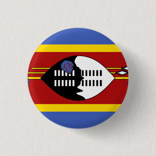 Swaziland Flag 1 Inch Round Button