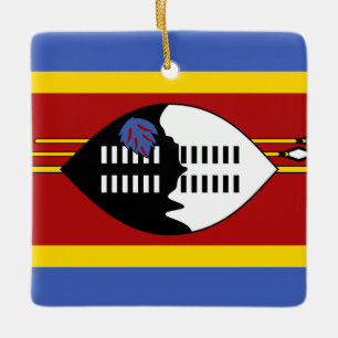 Swaziland Flag  Ceramic Ornament