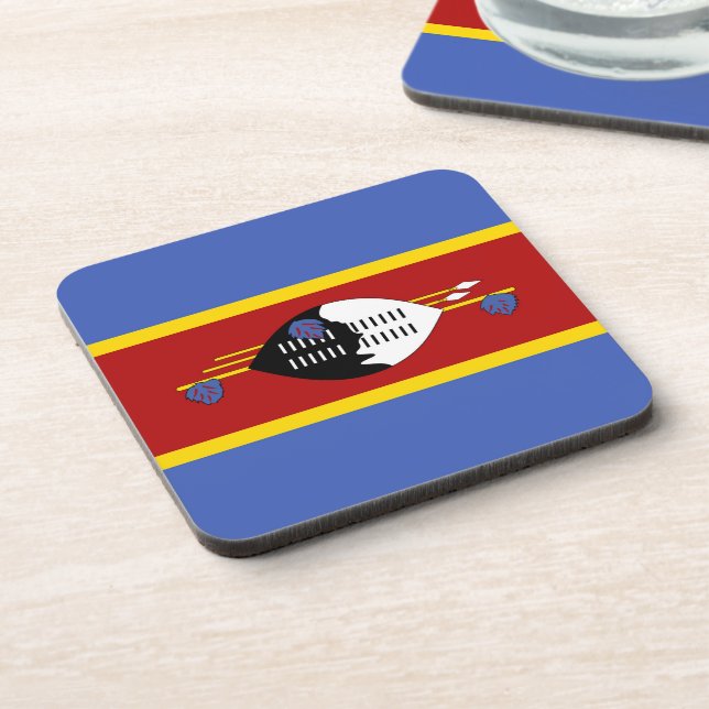 Swaziland flag coaster (Left Side)