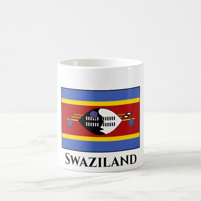 Swaziland Flag Coffee Mug (Center)