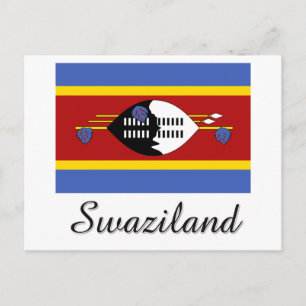 Swaziland Flag Design Postcard