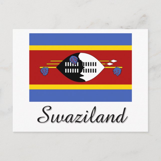 Swaziland Flag Design Postcard (Front)