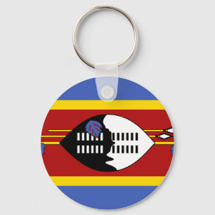 Swaziland Flag Keychain
