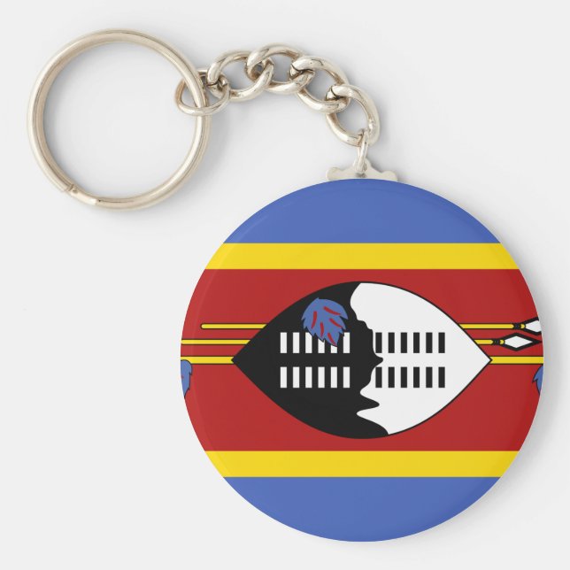 Swaziland Flag Keychain (Front)