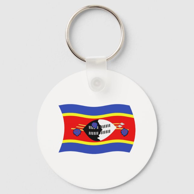 Swaziland Flag Keychain (Front)