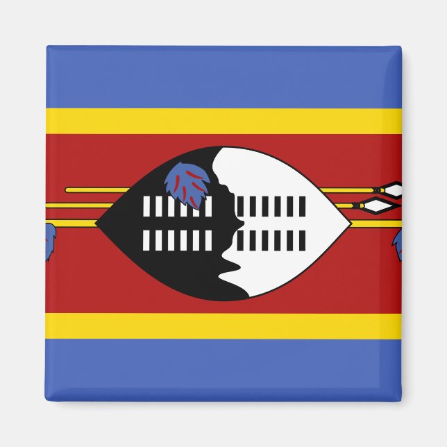 Swaziland Flag Magnet (Front)